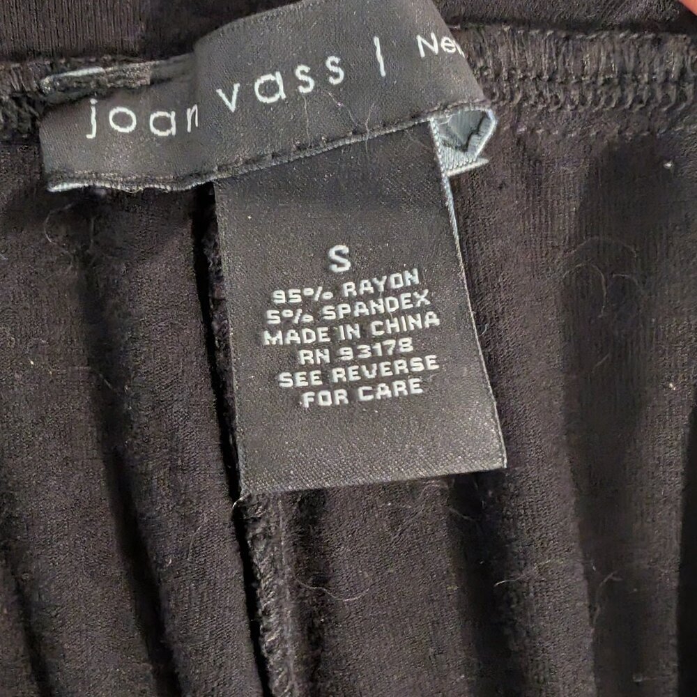 Joan Vass Pull-On Casual Wide-Leg Black Pants Size Small - Picture 3 of 3